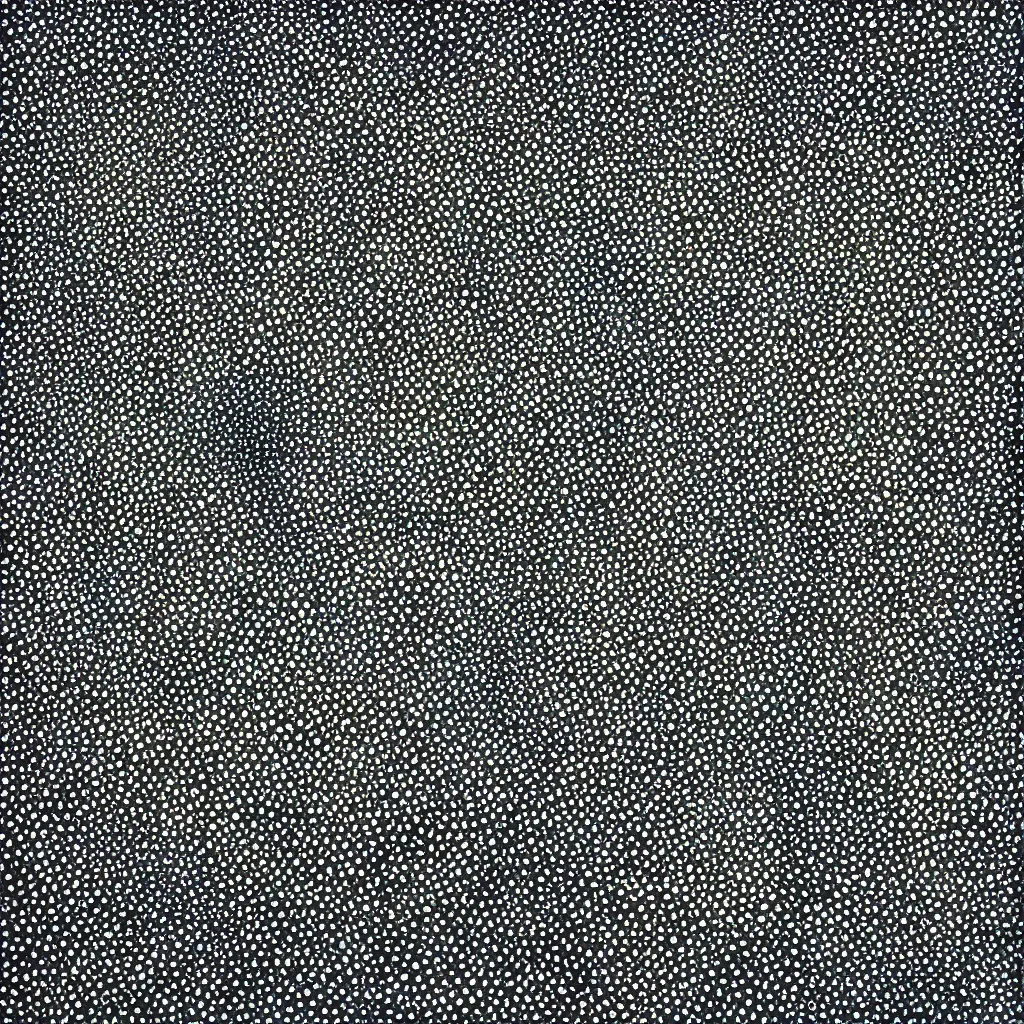 Image similar to camo made of out fabric, smiling, abstract, maya bloch artwork, do hoang tuong artwork, cryptic, dots, stipple, lines, splotch, concrete, color tearing, uranium, neon, pitch bending, faceless people, dark, ominous, eerie, minimal, points, technical, painting