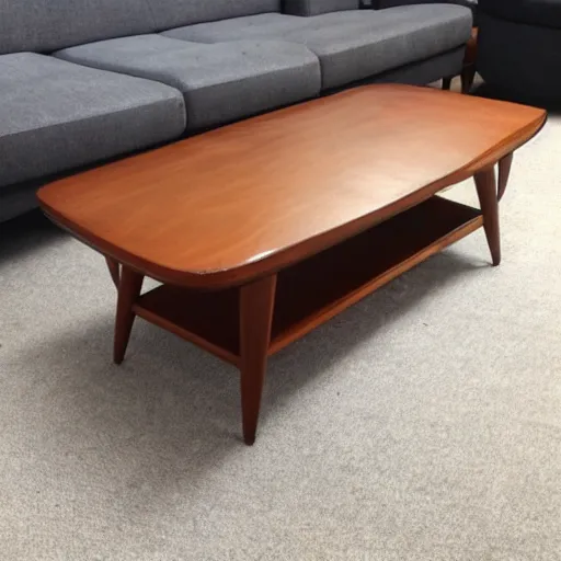 Image similar to mid century coffee table in the style of ico parisi