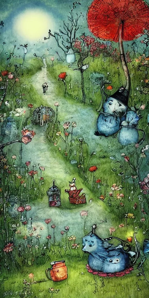 Image similar to a summer scene by alexander jansson