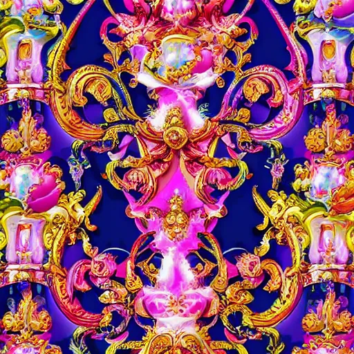 Image similar to Lisa Frank and Baroque collaboration