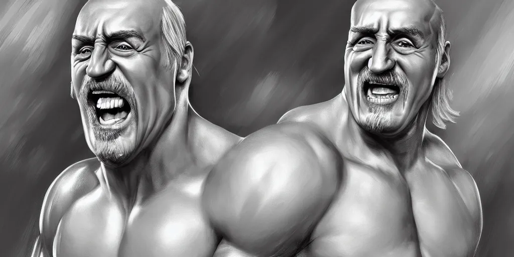 Image similar to hulk hogan, digital painting, highly detailed, trending on artstation, high resolution