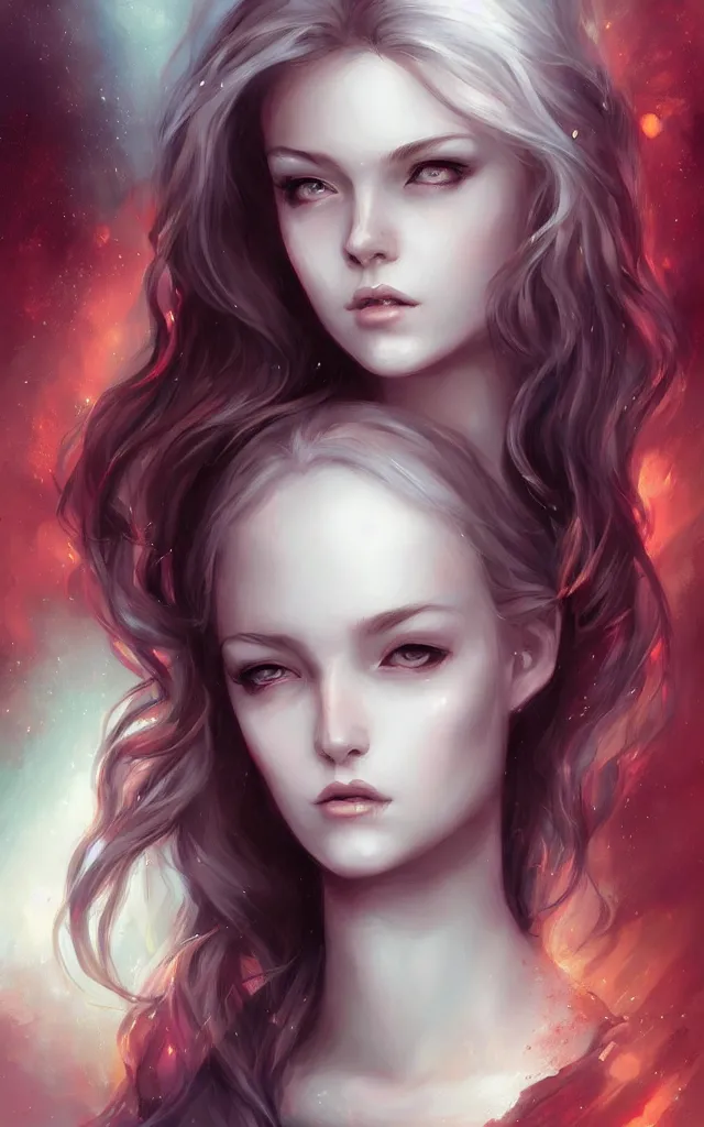 Image similar to girl, art by charlie bowater