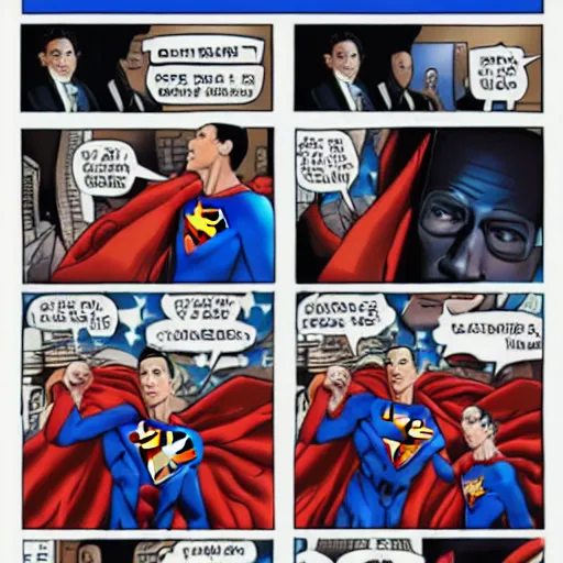 Prompt: obama as superman