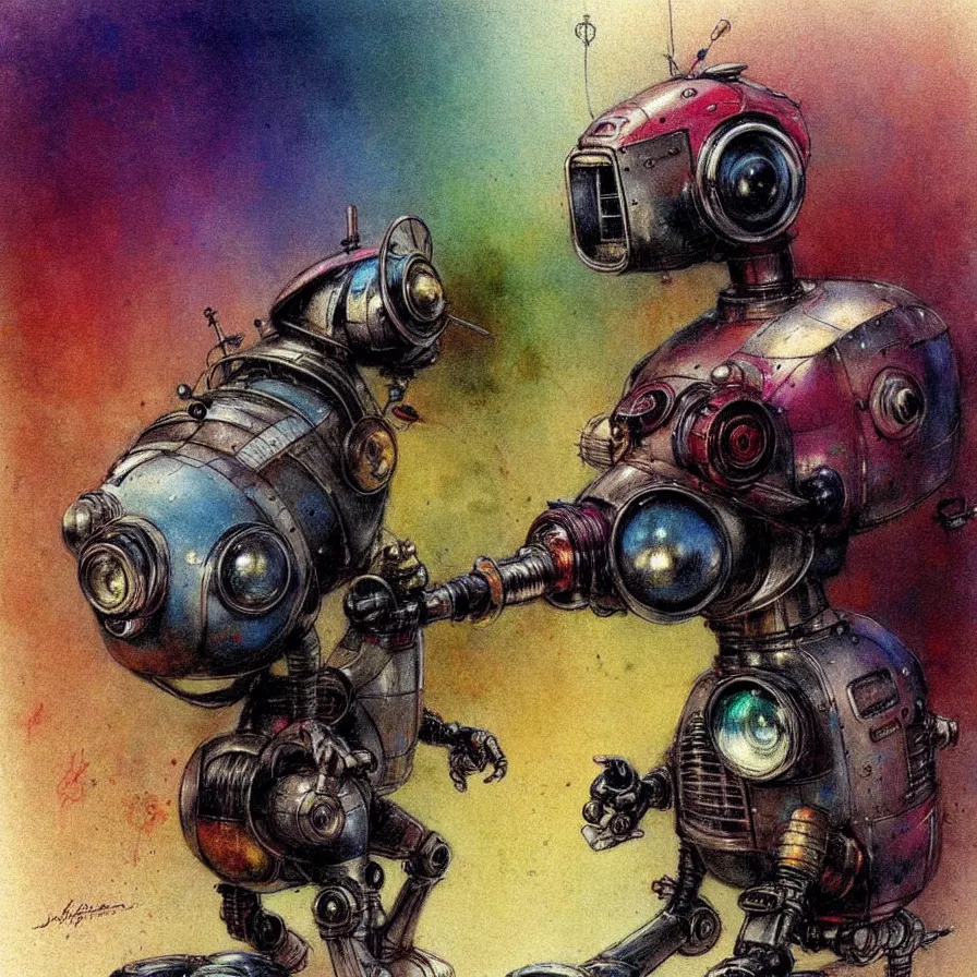 Prompt: ( ( ( ( ( 1 9 5 0 s retro future robot rat muted rainbow colors. ) ) ) ) ) by jean - baptiste monge!!!!!!!!!!!!!!!!!!!!!!!!!!!!!!