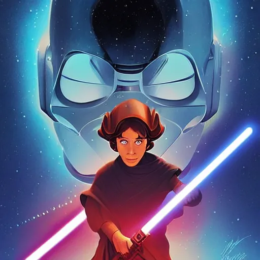 Image similar to face icon stylized minimalist star wars : episode v - the empire strikes back 1 9 8 0, loftis, cory behance hd by jesper ejsing, by rhads, makoto shinkai and lois van baarle, ilya kuvshinov, rossdraws global illumination