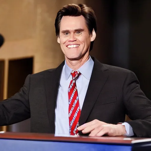 Image similar to jim carrey as president of the usa