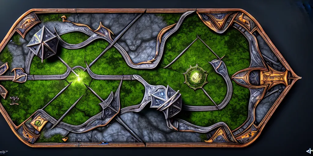 Image similar to a flat fantasy tabletop game board, fantasy art style, top view, car trading game, hyper realism, epic composition, high detail, octane render, unreal engine, 8 k, smooth gradients, professional photo, photorealistic, digital art, deviantart artstation, ray tracing, intricate complexity, extremely detailed,