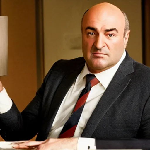 Prompt: Kevin O'Leary in Madmen