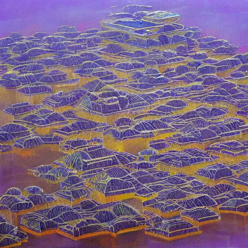 Prompt: floating city, mai anh tran,