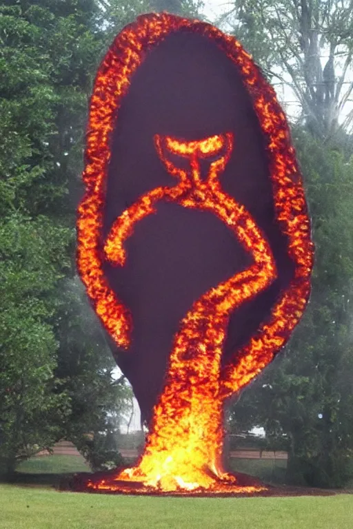 Image similar to Giant Fire shaped like a person