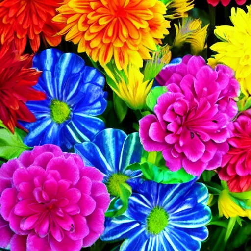 Image similar to colorful flowers