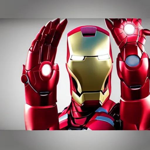 Image similar to “sully monster’s inc iron man, UHD, hyperrealistic render, 4k”