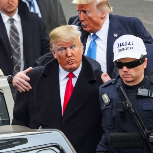 Image similar to donald trump arrested