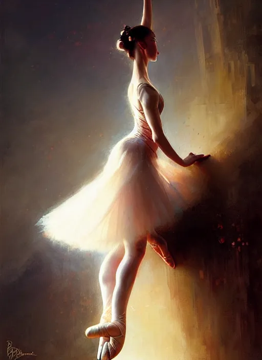 Image similar to prima ballerina by bayard wu, anna podedworna, gaston bussiere, greg rutkowski