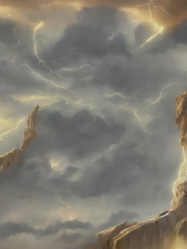 Image similar to thunderstorm by Disney Concept Artists, blunt borders, golden ratio