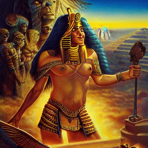 Image similar to epic masterpiece eternal starvation of Egyptian sun god Ken Kelly, photorealistic, cinematic, fantastic reality, detailed, intricate dramatic lighting, establishing shot, 8k resolution – W 1024