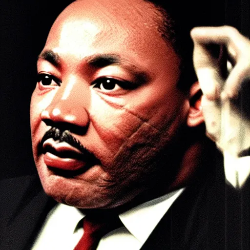 Image similar to Martin Luther King as JoJo from JoJo's Bizarre Adventure