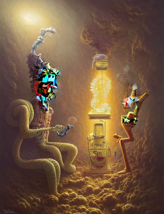 Prompt: front shot of spongebob smoking weed with elon musk, (((intricate))), elegant, highly detailed, centered, (((artstation, concept art, smooth, sharp focus, artgerm, Tomasz Alen Kopera, Peter Mohrbacher, donato giancola, Joseph Christian Leyendecker, WLOP, Boris Vallejo))), mugshot!!!!!, ugly!!!!!!, octane render, nvidia raytracing demo, grainy, muted, 8K, digitalblasphemy