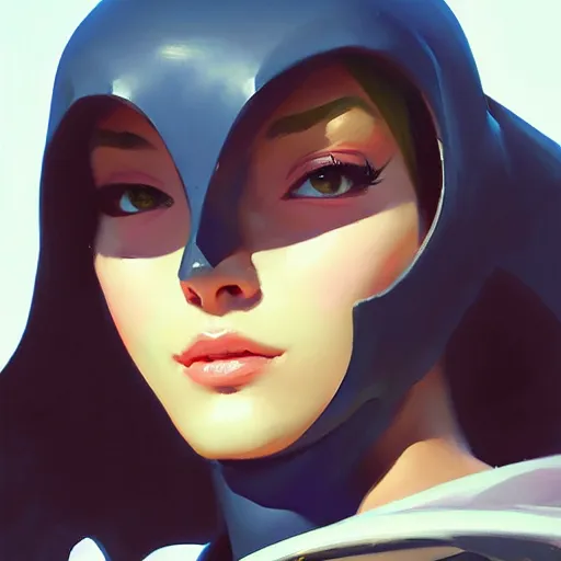 Prompt: Greg Manchess portrait painting of 02 - ゼロツ as Overwatch character, medium shot, asymmetrical, profile picture, Organic Painting, sunny day, Matte Painting, bold shapes, hard edges, street art, trending on artstation, by Huang Guangjian and Gil Elvgren and Sachin Teng