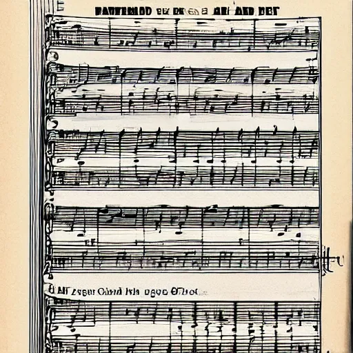 Image similar to a piece of sheet music.