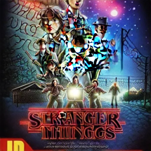 Image similar to stranger things set in 2002, HD, high quality, highly detailed