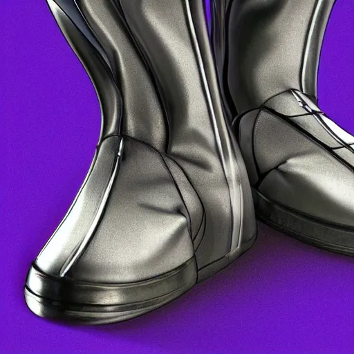 Image similar to futuristic balenciaga and vetements sneakers in giger style on gradient background, ultra rendered extreme realism and detail, 8 k, highly detailed, realistic, completely framed, pbr, hyper realistic, photorealistic, sharp focus,