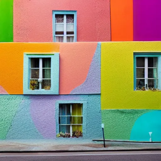 Image similar to a house made of colorful paper, award - winning photography