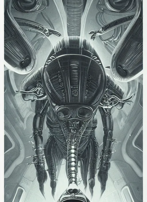 Image similar to Alien (1979) Nostromo ship, vintage 1970s grainy illustration, highly detailed, centered, solid color background, digital painting, artstation, concept art, smooth, sharp focus, illustration, artgerm, donato giancola, Joseph Christian Leyendecker, Les Edwards, Ed Repka, WLOP