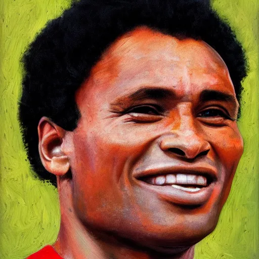 Prompt: portrait of eusebio, high detail, high resolution