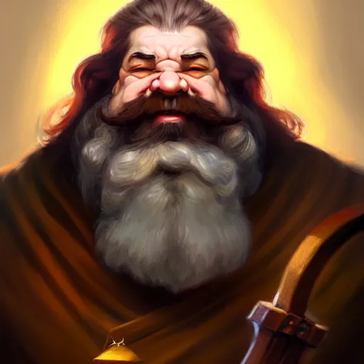 Image similar to portrait painting of a dwarven doctor, sharp focus, award - winning, trending on artstation, masterpiece, highly detailed, intricate, cartoon, anime. art by merwild and ernesto irawan and rachel denton