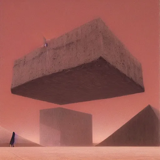 Image similar to porter robinson worlds live show on stage photo by zdzisław beksinski