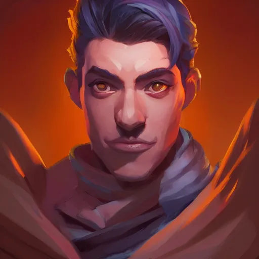 Image similar to handsome male portrait, maya ali mage, gloomhaven, dynamic lighting, gaudy colors, octane render aesthetic, matte painting concept art, official fanart behance hd artstation by jesper ejsing, by rhads and makoto shinkai and lois van baarle and ilya kuvshinov and rossdraws