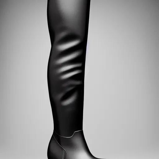 Prompt: knee high boots inspired by bananas, design, sharp focus, very detailed, 4 k, octane render, photo taken by nikon
