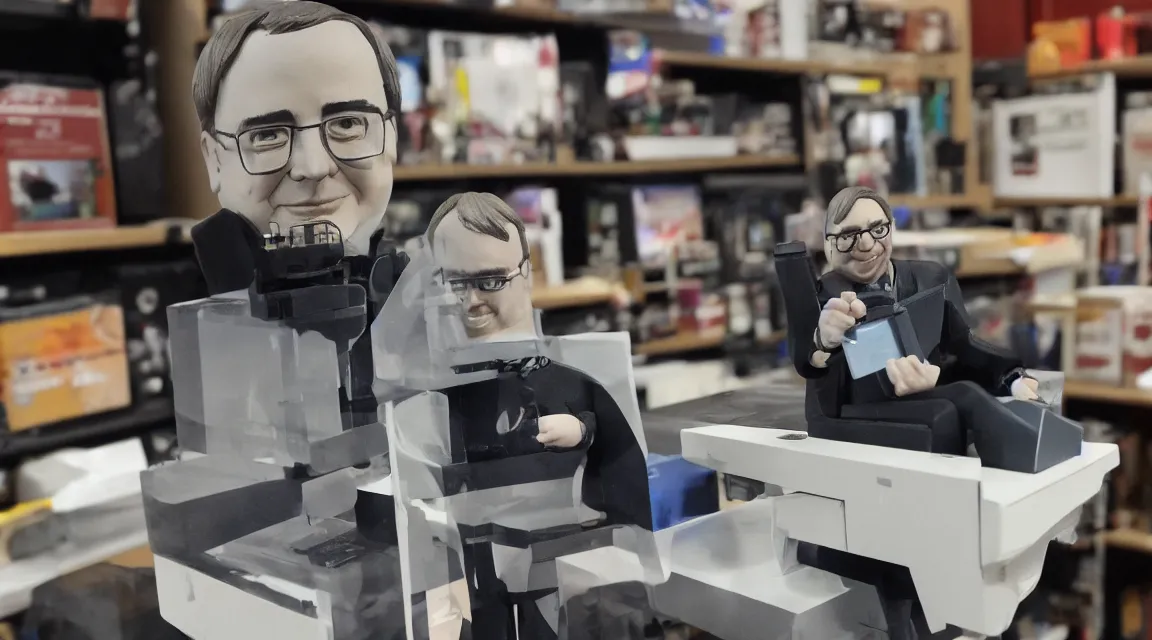 Image similar to vinil scale figure of Linus Torvalds, photo product