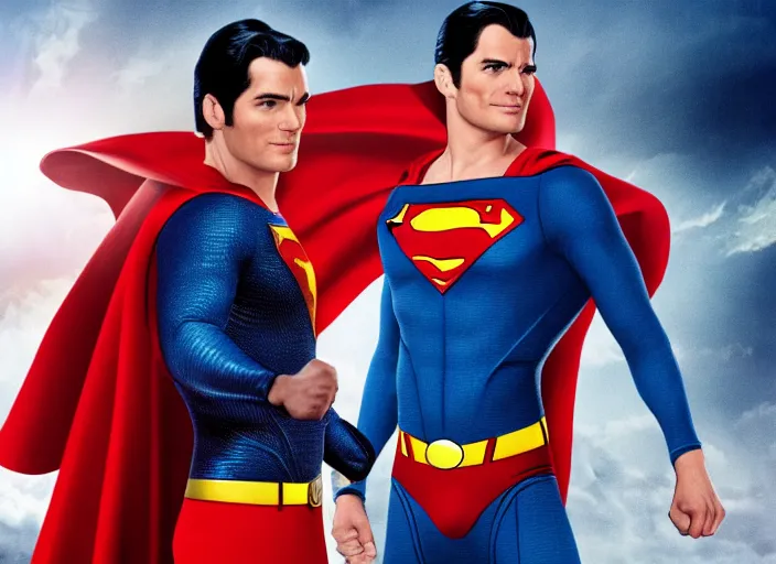 Image similar to superman as a skinny very skinny skinny weak man in the new superman movie