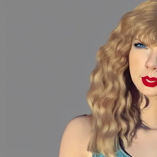 Image similar to little miss taylor swift by roger hargreaves and jim henson, octane render 3 d hd 4 k