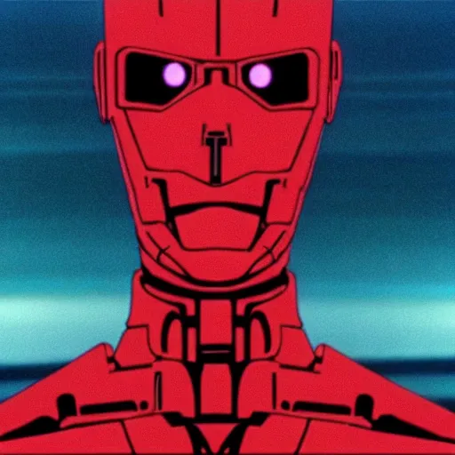 Prompt: movie still of robot evangelion, cinematic composition, cinematic light, criterion collection, by david lynch