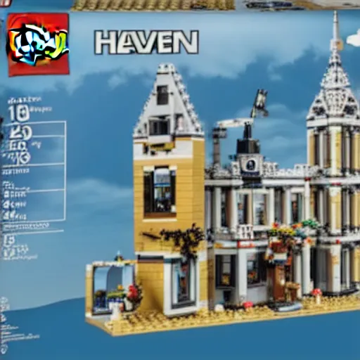 Image similar to heaven lego set,