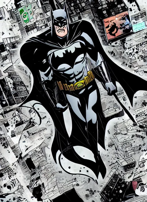 batman comic  with joker， Ben day | Stable Diffusion |  OpenArt