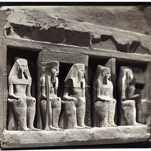 Image similar to Ancient Egyptian village, tintype photography, 2000 BC, ancient photography