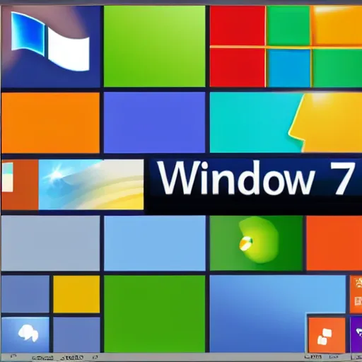 Prompt: windows 7 logo