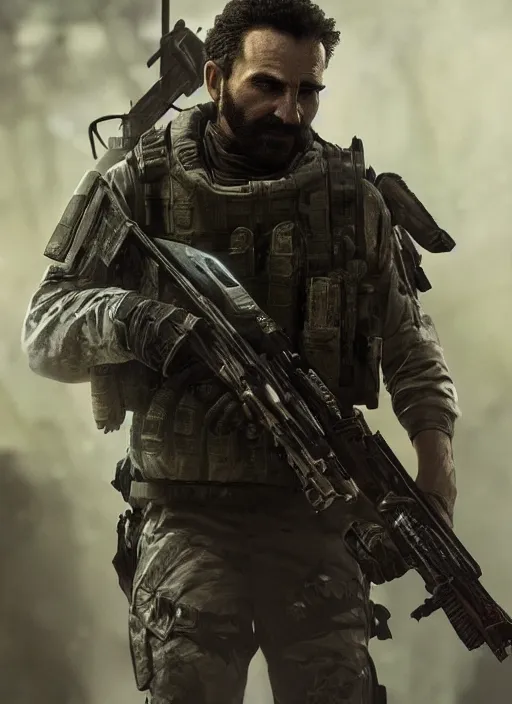 Image similar to a photorealistic dramatic hyperrealistic render of call of duty modern warfare ghost character by wlop, greg rutkowski, alphonse mucha, beautiful dynamic dramatic dark moody lighting, shadows, cinematic atmosphere, artstation, concept design art, octane render, 8 k