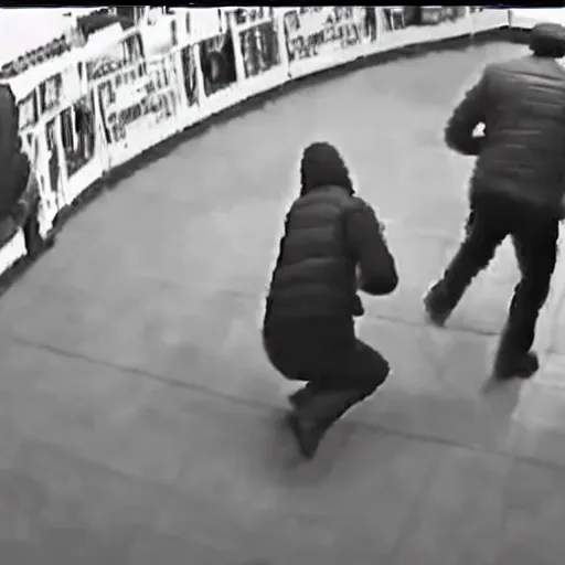 Image similar to cctv footage of robbery