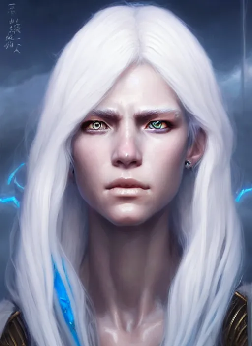 Prompt: a fantasy style portrait painting of shy white female paladin scar wound left eye with blonde hair and blue eyes, holy oil painting unreal 5 daz. rpg portrait extremely detailed artgerm greg rutkowski _ greg