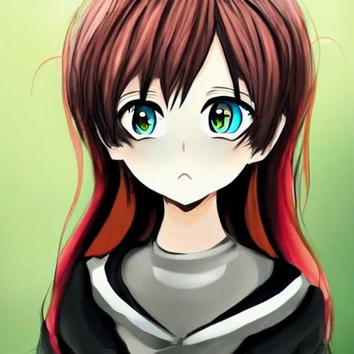 Image similar to the girl reminds me of an anime character i created.