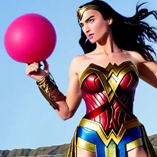 Image similar to wonder woman inflated!!!