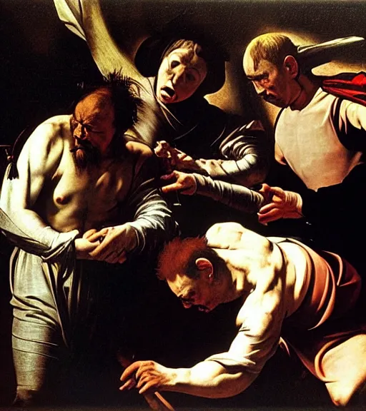 Image similar to the fate of all fools, earthly interference, by caravaggio