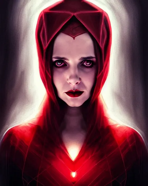 Prompt: Scarlet witch outfit Sarah Michelle Gellar, black magic, symmetrical face symmetrical eyes, realistic character concept, full body, scary pose, comic book, illustration,;cinematic lighting, high resolution, Charlie Bowater, Norman Rockwell, symmetrical eyes, single face, detailed and intricate, beautiful
