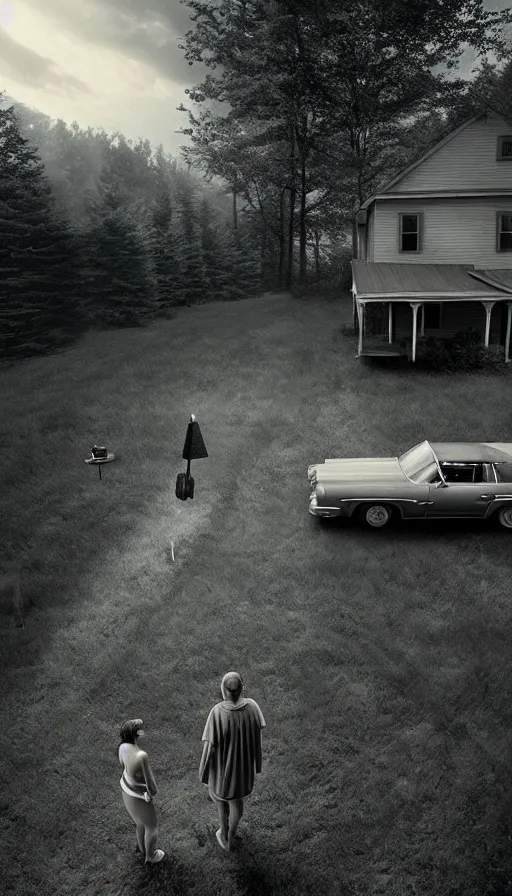 Image similar to the two complementary forces that make up all aspects and phenomena of life, by gregory crewdson