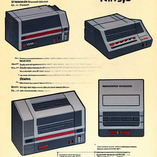 Prompt: nintendo nes system 1 8 8 5 concept art photo,